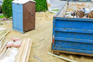 Dumpster with trash - All Pro Dumpsters Frisco
