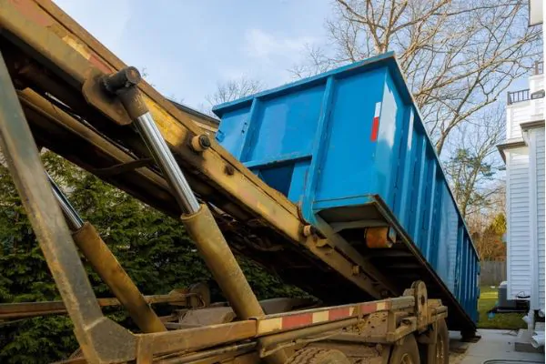 Unloading dumpster rental - All Pro Dumpsters Frisco