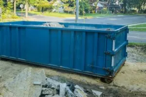 10 yard dumpster for home renovation project